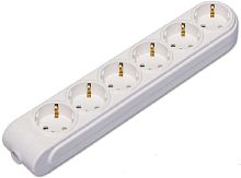 Колодка удлинителя с заземлением Makel N 6-м 16А 3500Вт белый картинка 